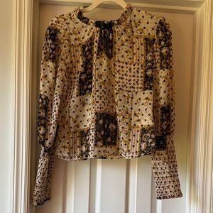 BB Dakota by Steve Madden Multicolor Patchwork Blouse